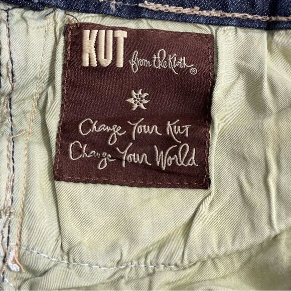 Kut From The Kloth Mid Rise Boot Cut Denim Blue Jeans Size 12 / 14 - Picture 5 of 11